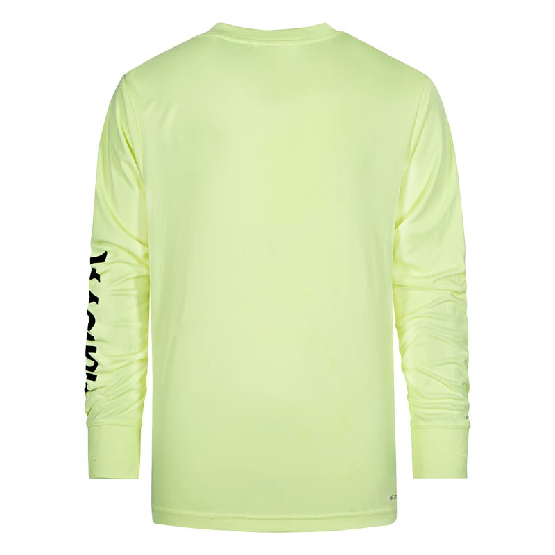 Hurley تي شيرت هارلي للأولاد بأكمام طويلة لحماية البشرة، فولت جلو هذر، صغير - Image 2